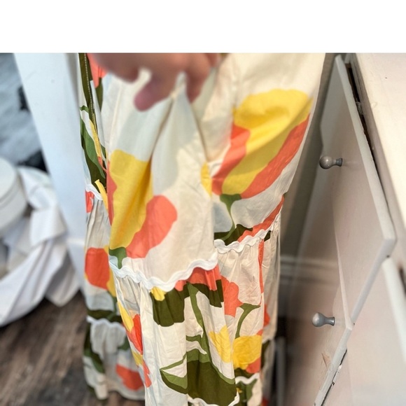 CeCe Floral Tiered Maxi Skirt | Size S (Fits M) | Boho Summer Resort Wear - Picture 5 of 8